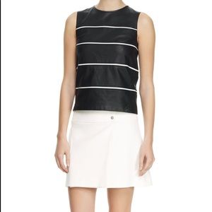 Theory White Wrap skirt